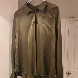 Zara Forest Green Blouse